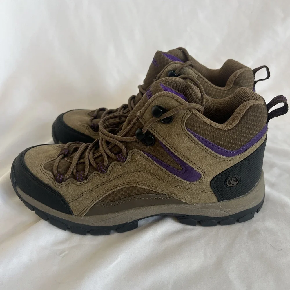 Northside Women's 9.5 Hiking Boots Waterproof‎ Trail Shoe Brown Purple Walking